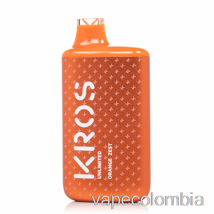Vape Kit Completo Kros Unlimited 6000 Desechable Ralladura De Naranja